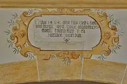 Pamětní nápis z roku 1580