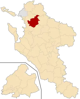 Kanton na mapě departementu Charente-Maritime