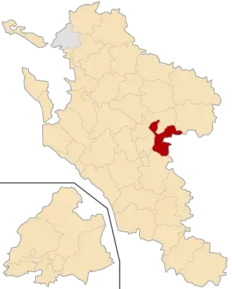 Kanton na mapě departementu Charente-Maritime