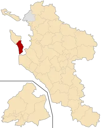 Kanton Le Château-d’Oléron na mapě departementu Charente-Maritime