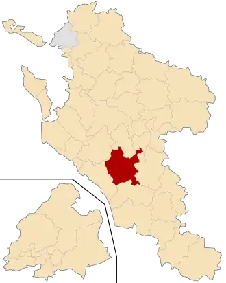 Kanton na mapě departementu Charente-Maritime