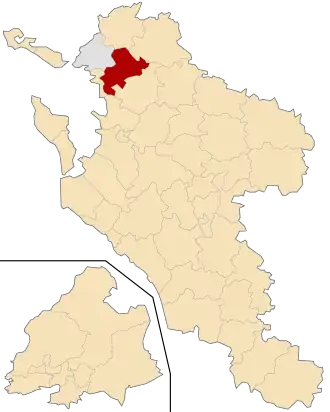 Kanton na mapě departementu Charente-Maritime