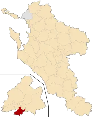 Kanton na mapě departementu Charente-Maritime