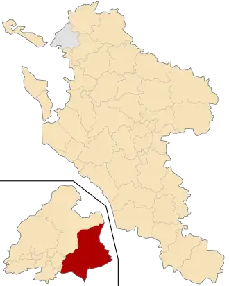 Kanton na mapě departementu Charente-Maritime