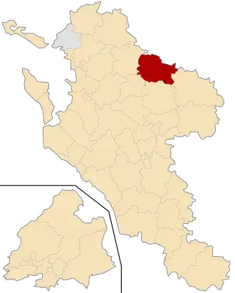 Kanton na mapě departementu Charente-Maritime