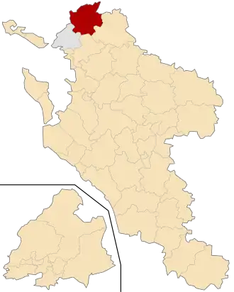 Kanton na mapě departementu Charente-Maritime