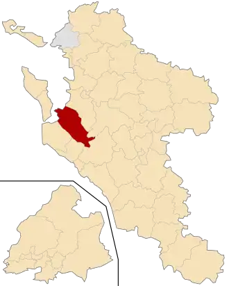 Kanton Marennes na mapě departementu Charente-Maritime