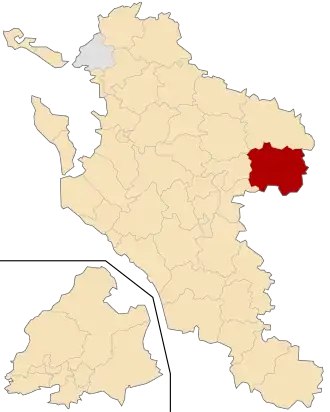 Kanton na mapě departementu Charente-Maritime