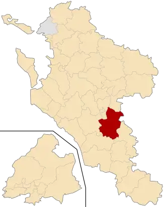 Kanton na mapě departementu Charente-Maritime