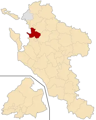 Kanton Rochefort-Nord na mapě departementu Charente-Maritime