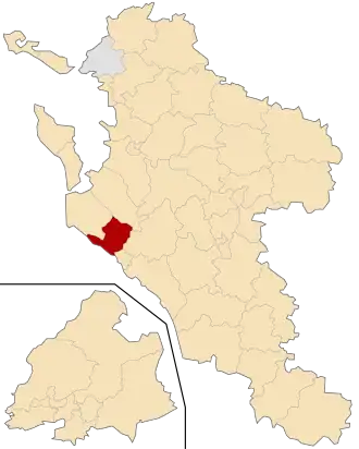 Kanton Royan-Ouest na mapě departementu Charente-Maritime