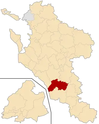 Kanton na mapě departementu Charente-Maritime