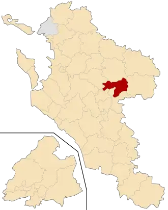 Kanton na mapě departementu Charente-Maritime