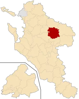 Kanton na mapě departementu Charente-Maritime