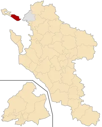Kanton na mapě departementu Charente-Maritime