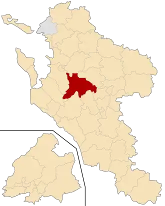 Kanton na mapě departementu Charente-Maritime