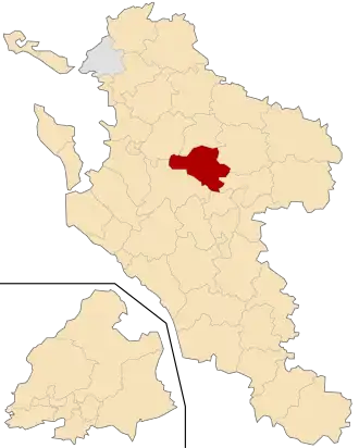 Kanton na mapě departementu Charente-Maritime