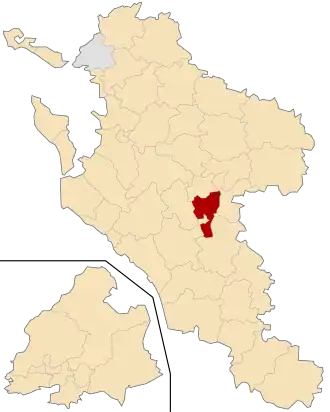 Kanton na mapě departementu Charente-Maritime