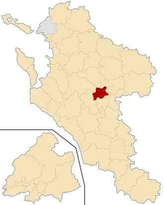 Kanton na mapě departementu Charente-Maritime