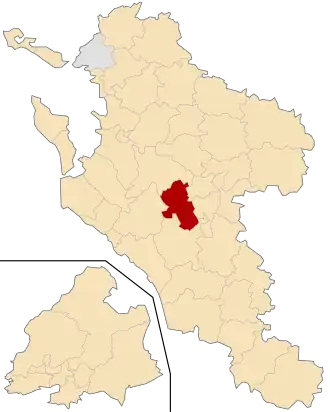 Kanton na mapě departementu Charente-Maritime