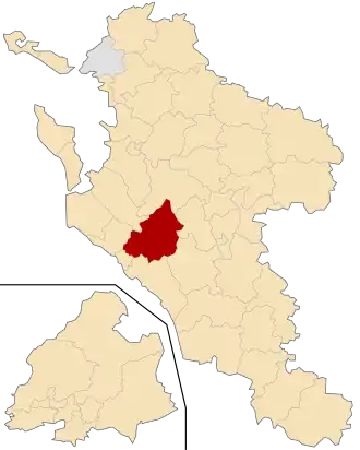 Kanton Saujon na mapě departementu Charente-Maritime