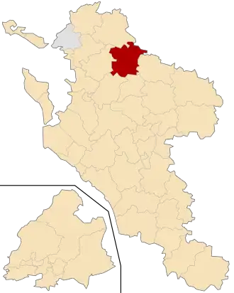 Kanton na mapě departementu Charente-Maritime