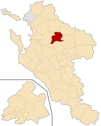 Kanton na mapě departementu Charente-Maritime