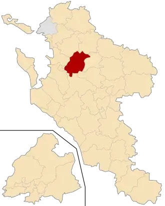 Kanton na mapě departementu Charente-Maritime