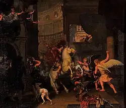 Charles Le Brun: Vyhnání Iliadora