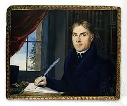 Miniatura pražského kněze (1831)