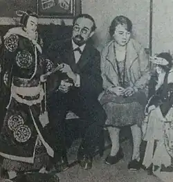 Charles Vildrac v roce 1926 se ženou v Japonsku