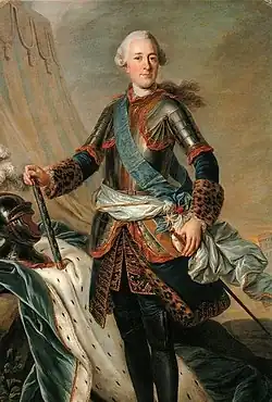 Vévoda Charles de Fitzjames s insigniemi maršála Francie