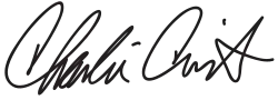 Charlie Crist, podpis