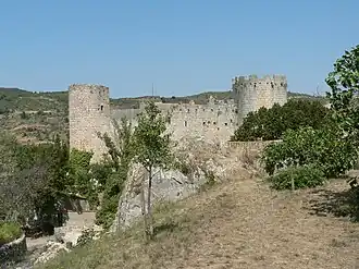 pohled na hrad Villerouge-Termenes
