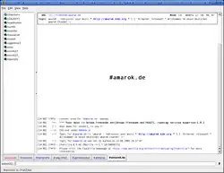 Spuštěná ChatZilla ve Firefoxu