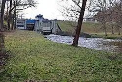 Hráz vodního díla Skalka