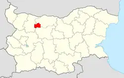 Obština na mapě Bulharska