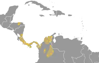 Území, kde se mluví či mluvilo čibčskými jazyky