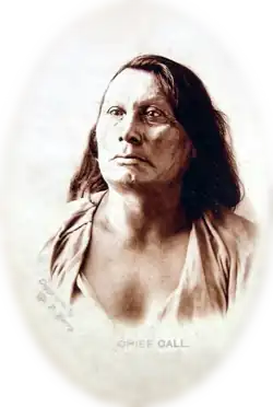 Fotografie náčelníka Žluče z roku 1880