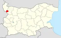 Obština na mapě Bulharska