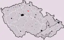 Chloumecký hřbet na mapě Česka