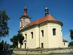 Pohled na kostel od jihovýchodu