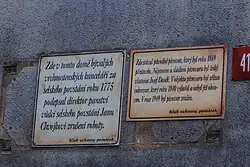 Pamětní deska pivovaru