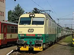 Lokomotiva 150.010 v Chlumci nad Cidlinou