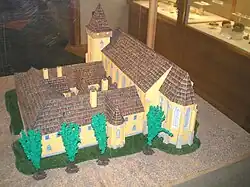 Maketa zaniklého kláštera v Podlažicích