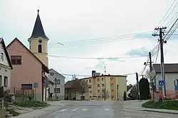 Hlavní silnice v Chrastavici