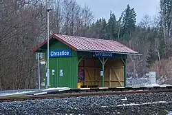 Přístřešek v zastávce