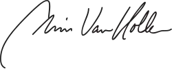 Chris Van Hollen, podpis