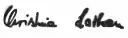 Christina Lathanová – podpis