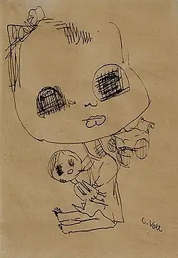 Christoph Voll, Kind mit Puppe